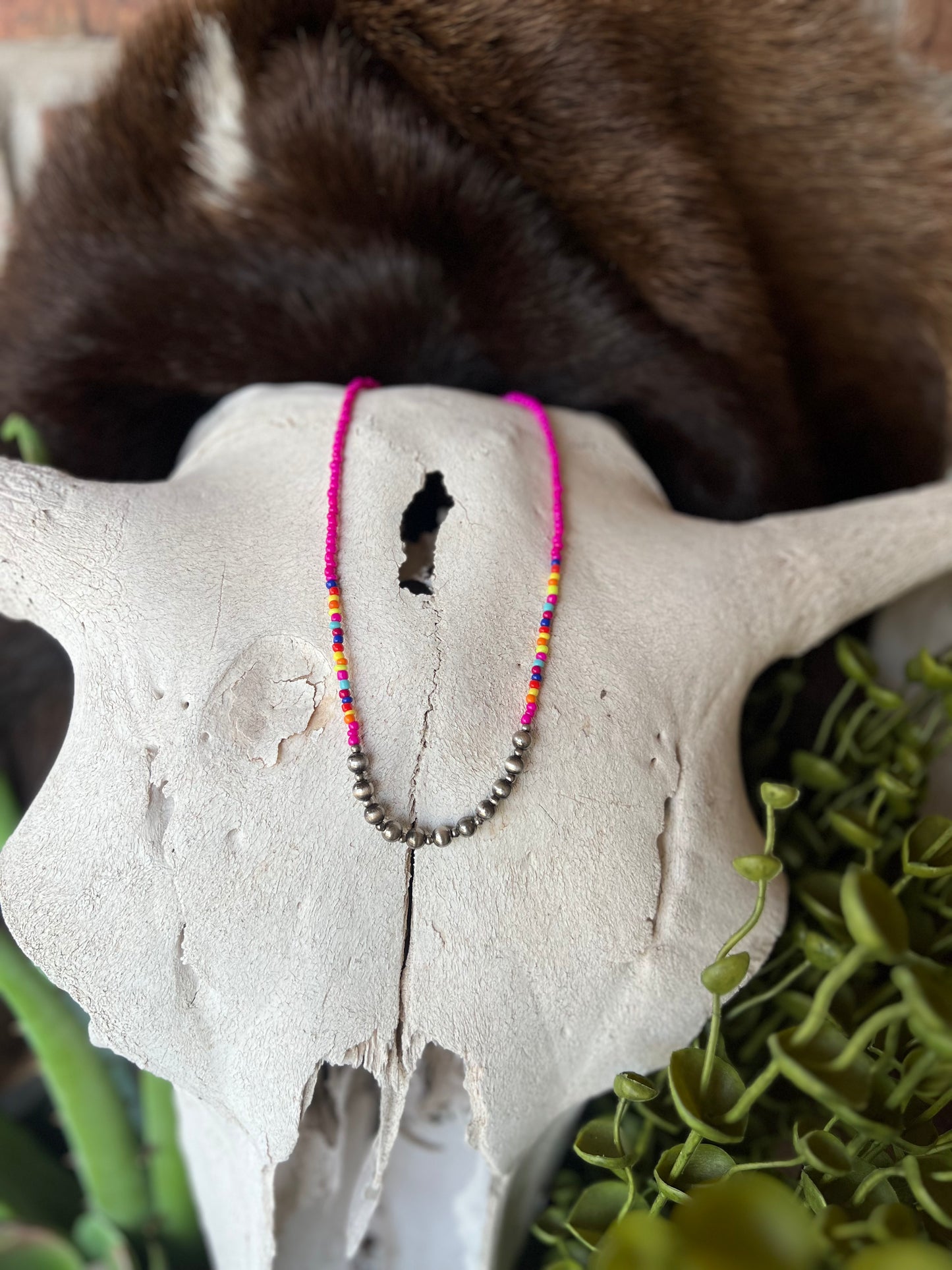Single beaded necklaces