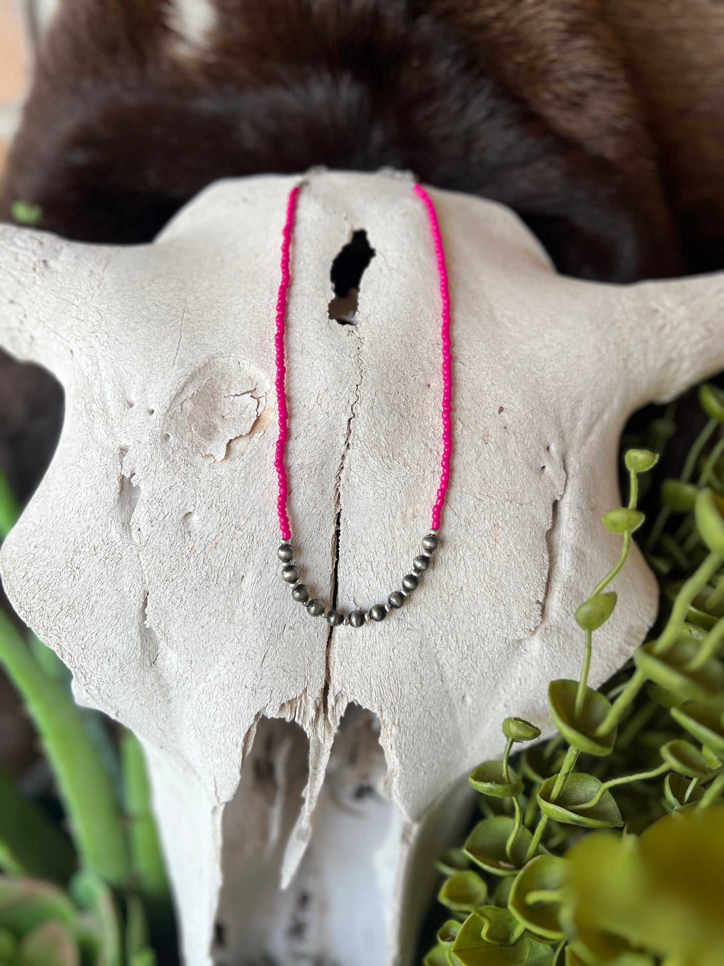 Single beaded necklaces
