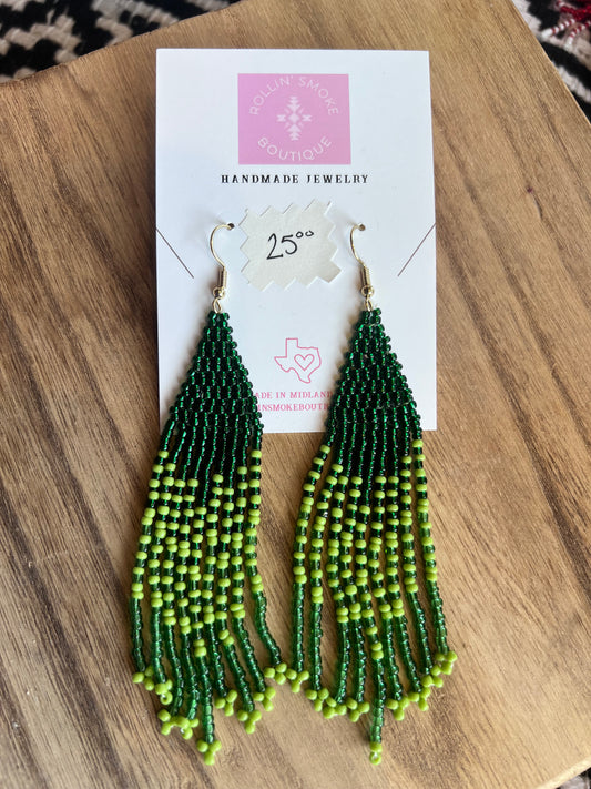 Beaded Earrings-Rollin' Smoke Boutique