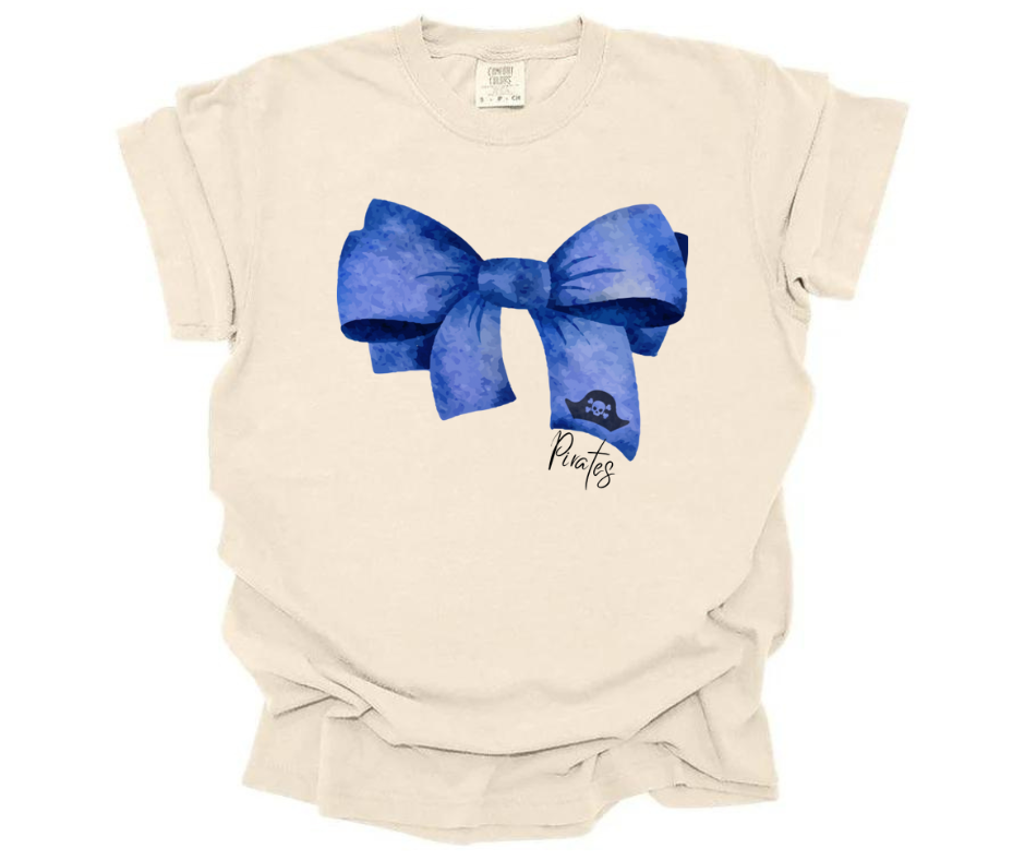 school spirit bow shirt-adult